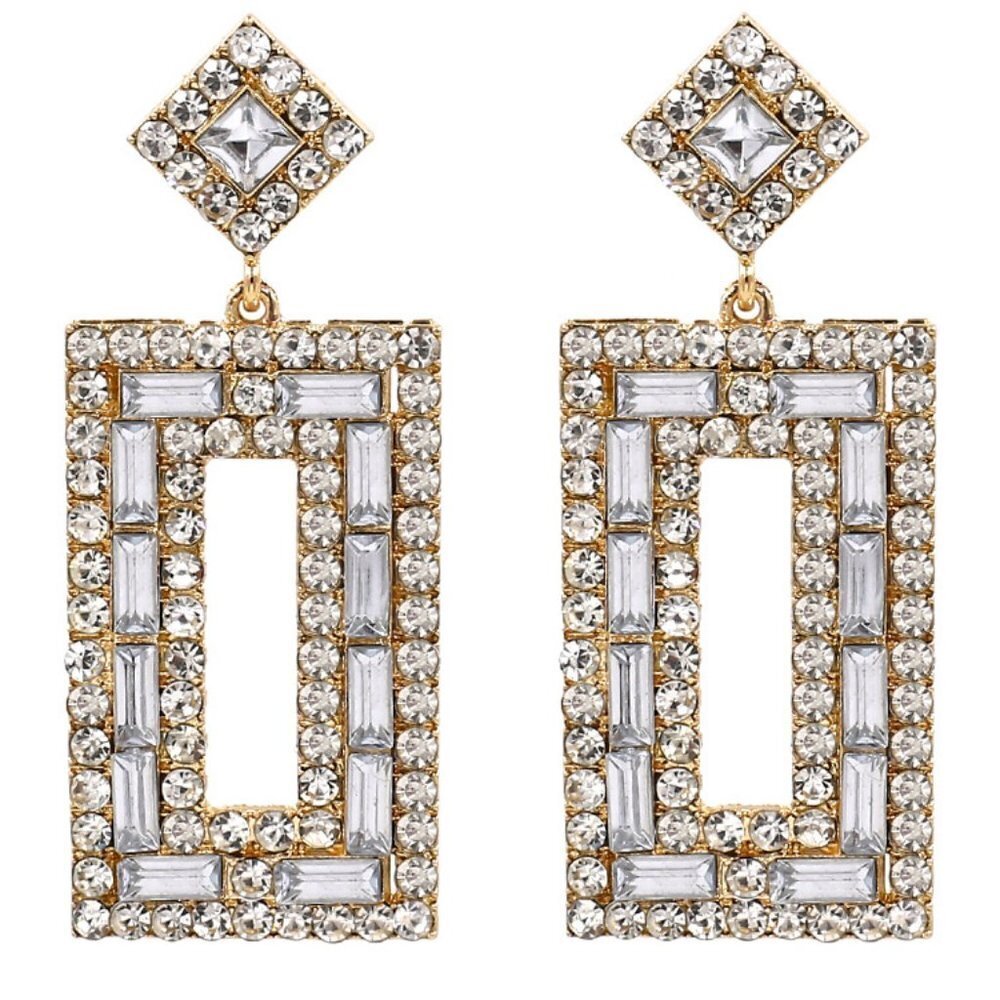 Rhinestone Dangle Earrings
